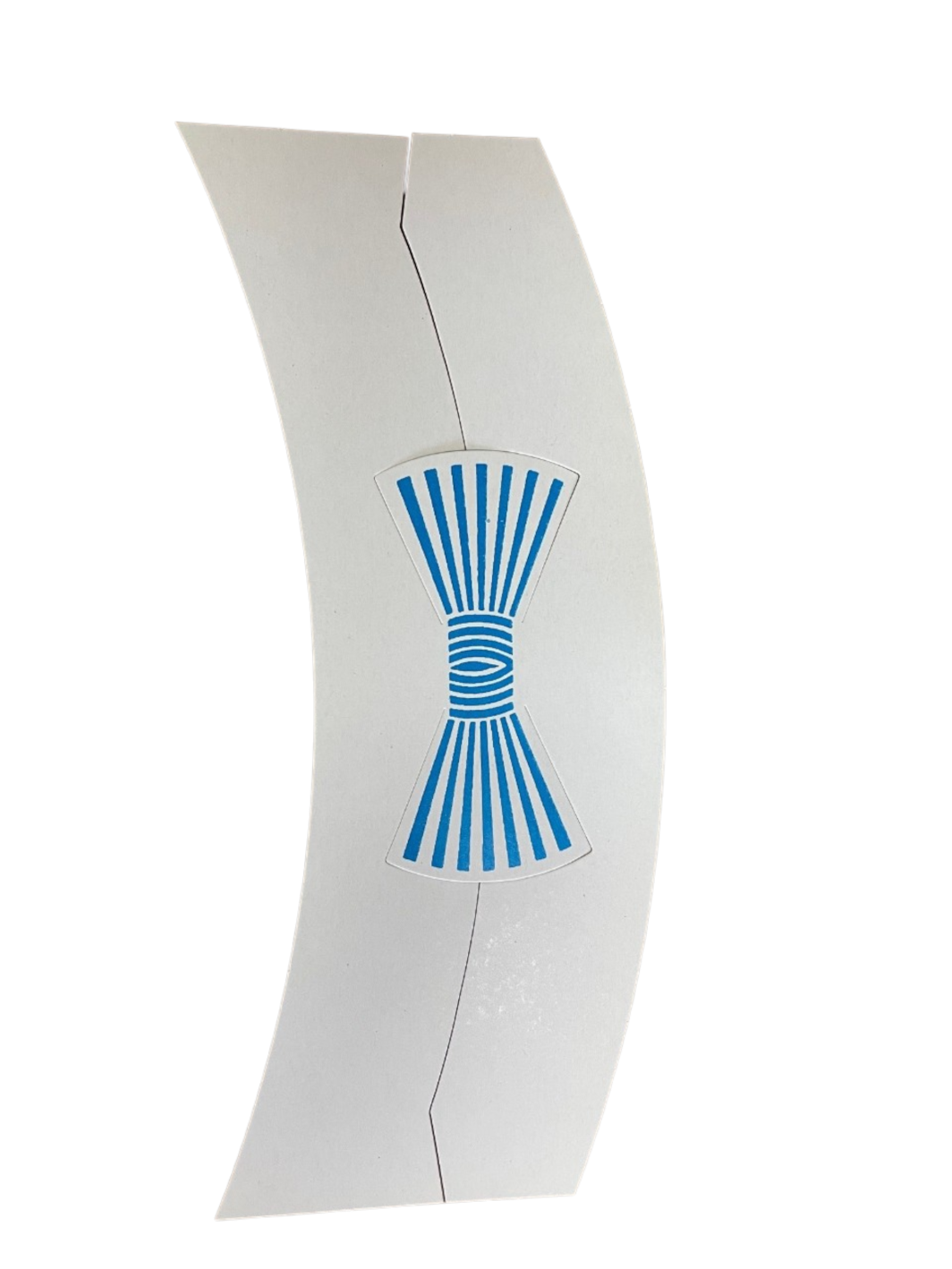 Shirt Collar Support: Bow Tie Design Printed Blue