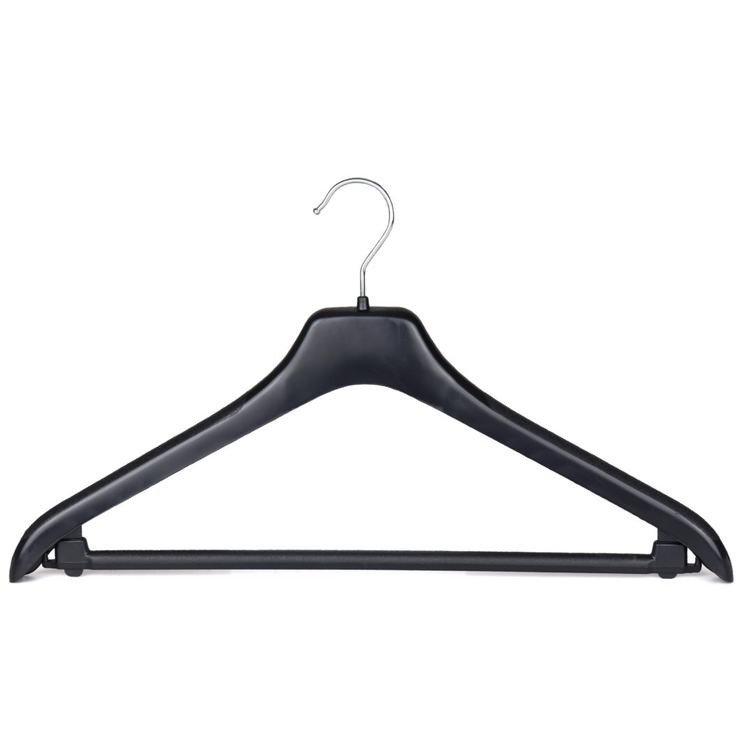 Plastic Suit Hangers with Bar 44cm  x 100