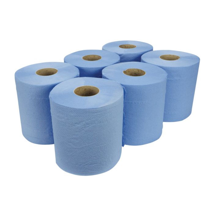 Blue Centrefeed Roll 2 Ply x 6