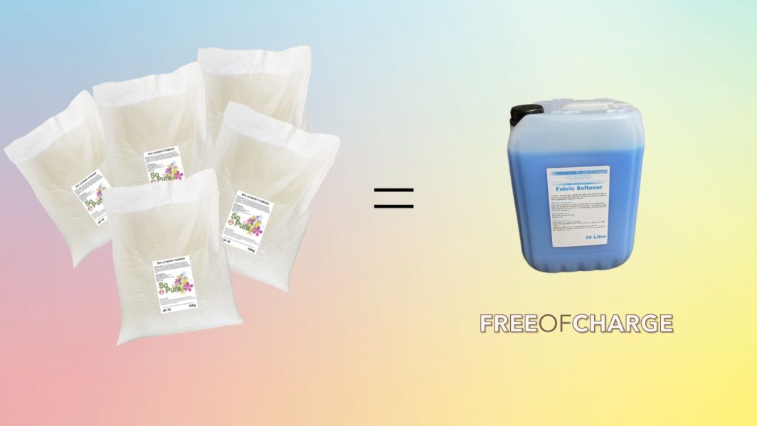 Washing Powder Bundle Deal - Buy 5 Sacks and Receive 10L Fabric Conditioner FOC