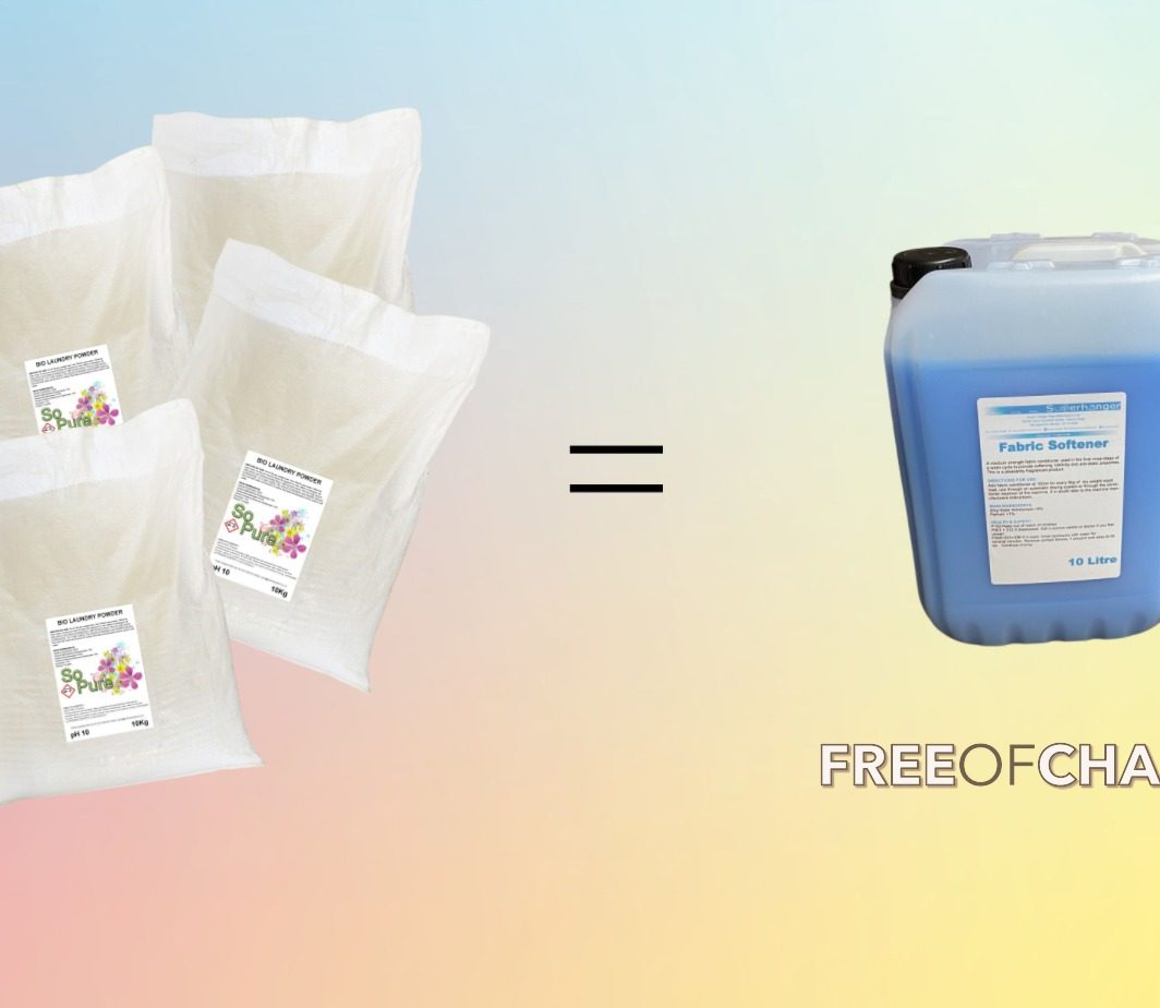 Washing Powder Bundle Deal - Buy 5 Sacks and Receive 10L Fabric Conditioner FOC